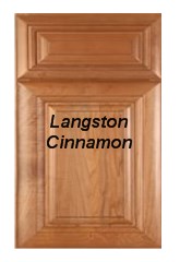 Langston Cinnamon fully assembled all wood cabinets