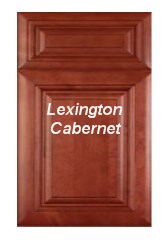 Lexington Cabernet fully assembled all wood cabinets