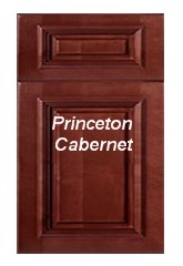 Princeton Cabernet fully assembled all wood cabinets