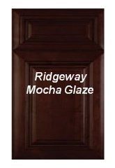 Rigeway Mocha Glaze fully assembled all wood cabinets