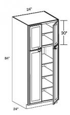 All Wood Pantry Cabinet 96 U242496