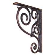 Metal Bar Bracket Antique Copper Metal Corbel Mcor1 Dbac