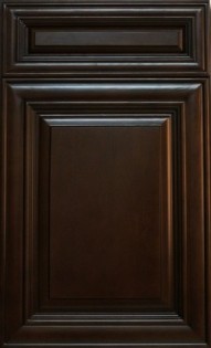 Bristol Chocolate, birch hardwood, Full overlay, Extreme RTA cabinets, dovetail drawers, full extension soft close drawer glides.