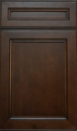 York Chocolate/Coffee Shaker Cabinet, Extreme RTA, full overlay, dovetail drawers, full extension soft close drawer glides, soft close doors.