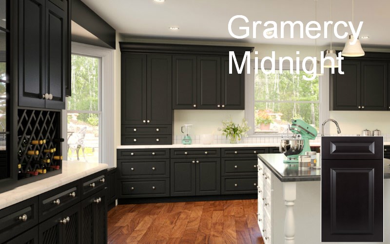 Faircrest Rta Kitchen Cabinet Free Ice White Shaker Rta Cabinets Signature Pearl Kitchen Gramercy Midnight