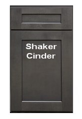 dark grey shaker RTA cabinets