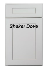 Shaker Dove RTA cabinets