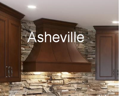 Curved decorative range hood