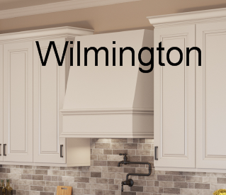 Angled decorative range hood