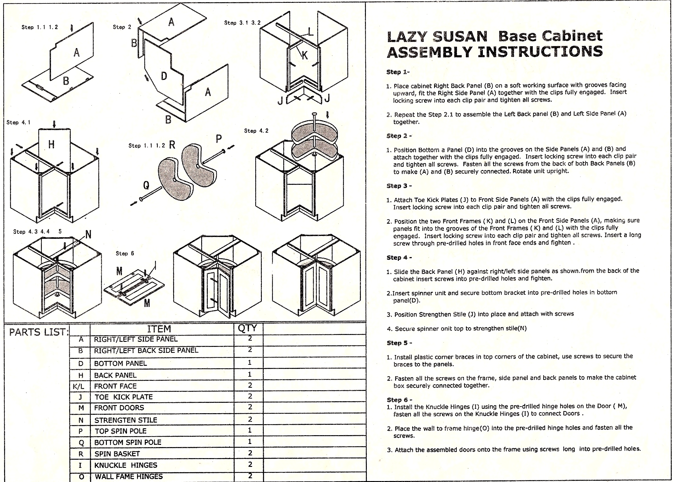 Assembly Instructions