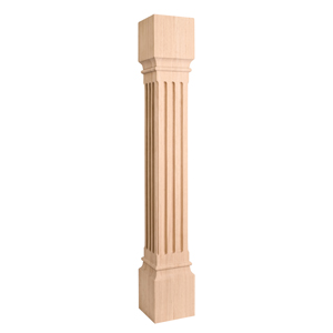 fluted wood corner cabinet decorative p27 traditional legs hardware table resources rubberwood island maple leg inch square alder wooden flutted
